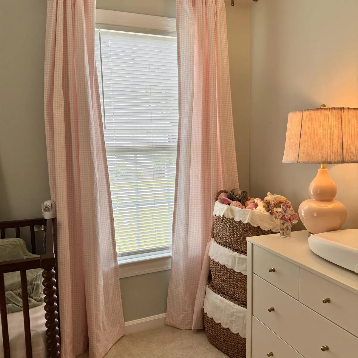 5 Colors, Gingham Curtains, Blue, Pink, Green, Lavender Gingham Curtains - Etsy | Etsy (US)