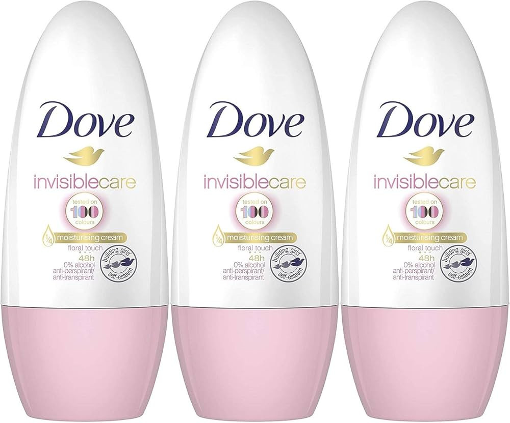 Dove Invisible Care Antiperspirant Roll-On, Floral Touch, 50 Ml / 1.7 Ounce (Pack of 3) | Amazon (US)