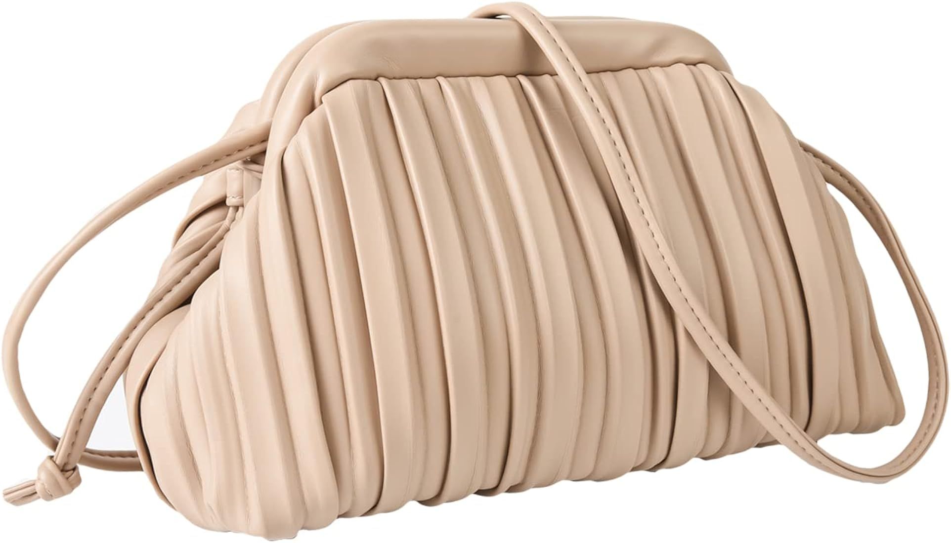 Valleycomfy Clutch Purse and Dumpling Bag for Women,Designer Cloud Handbag and Ruched Bag with Detac | Amazon (US)