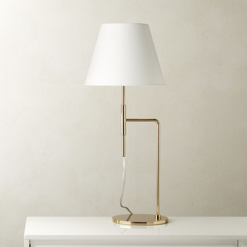 Suki Polished Brass Table Lamp | CB2 | CB2