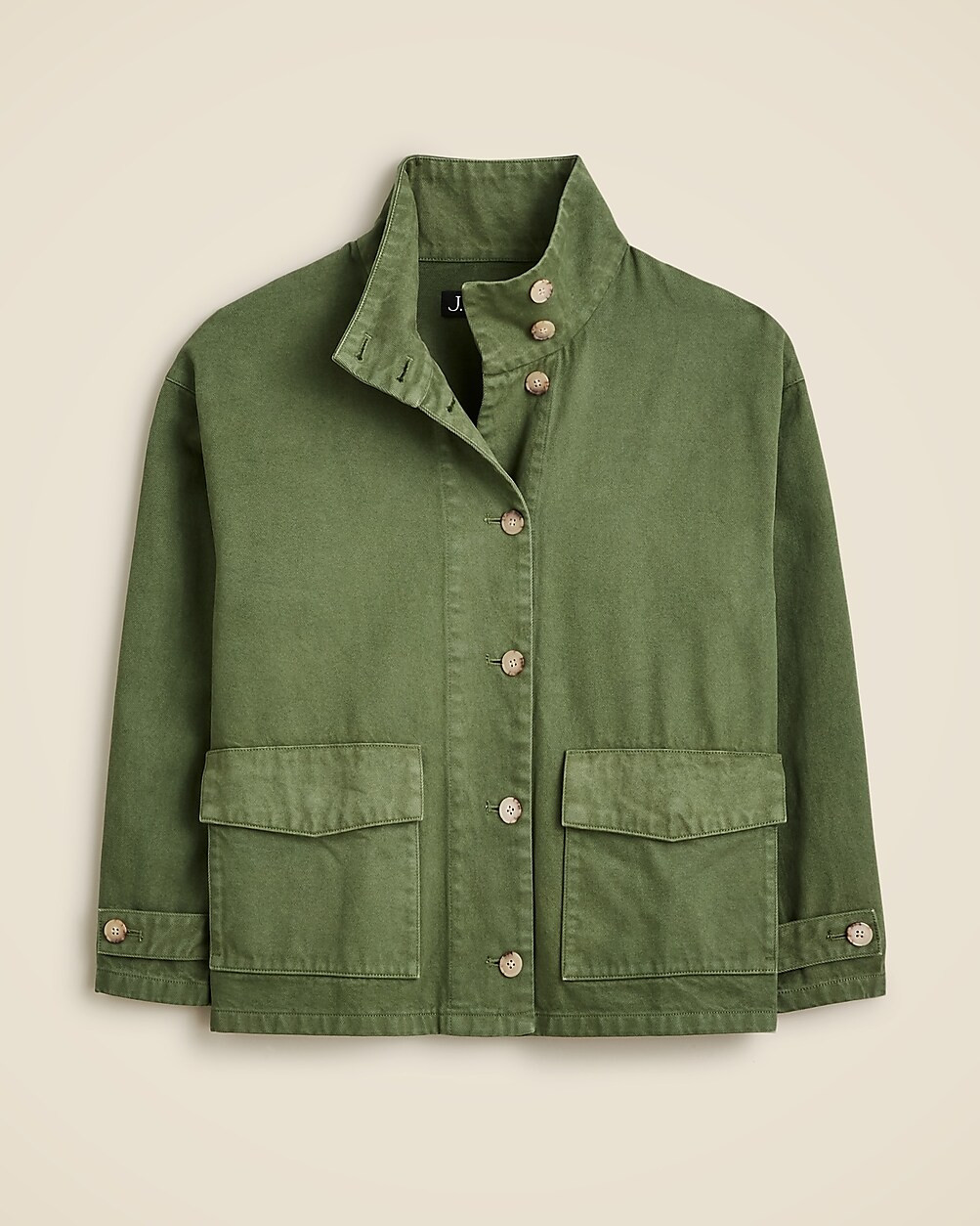 Funnelneck field jacket in heavyweight twill | J. Crew US