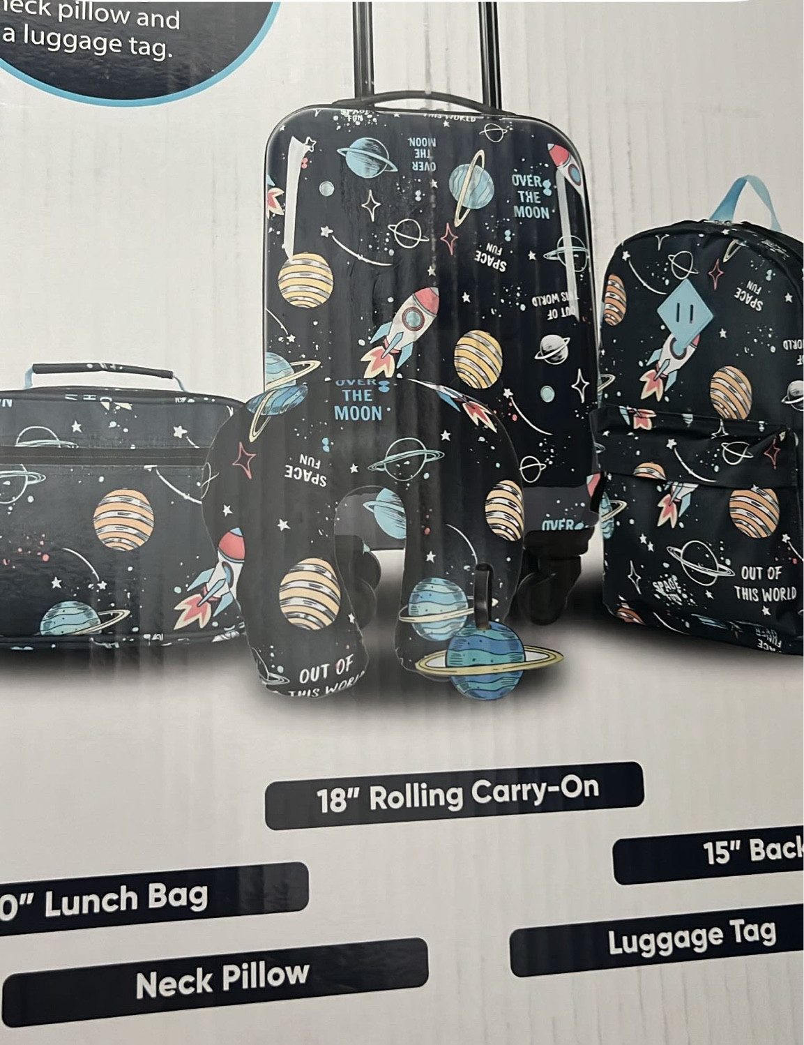 Perfect travel luggage set for toddlers and kids.🥰 
Space set is temporarily out of stock but there are other designs available. 

#LTKKids #LTKTravel #LTKOver40