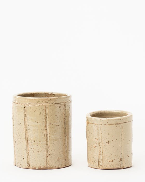 Striped Clay Planter | McGee & Co.