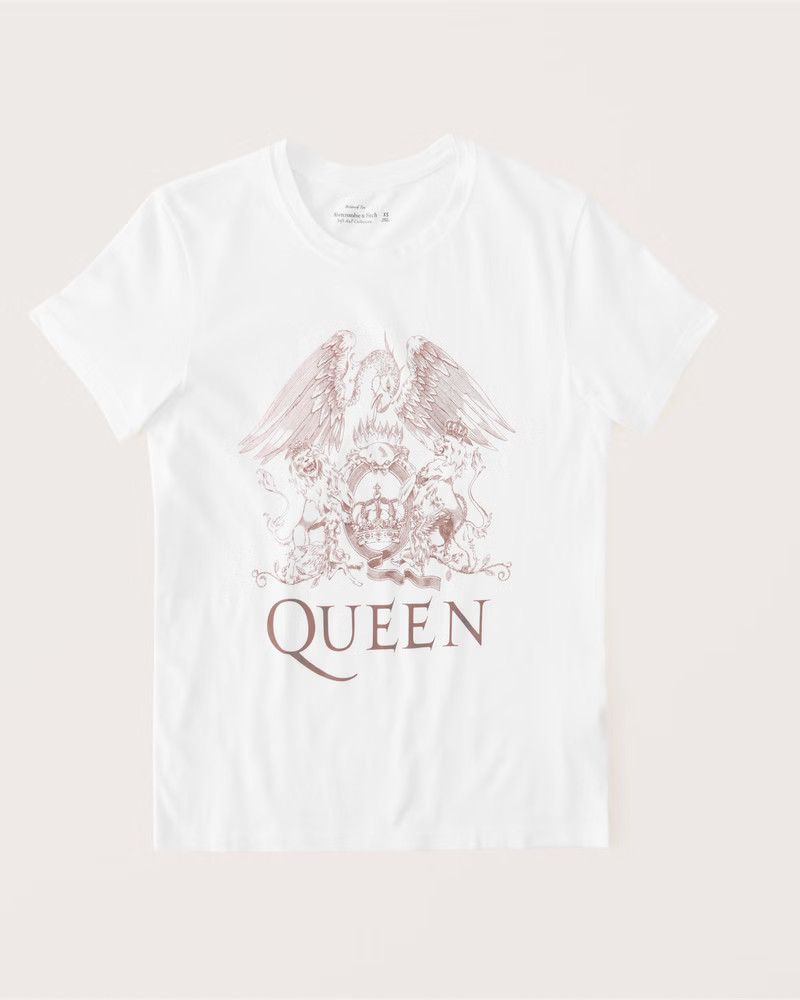 Queen 90s-Inspired Relaxed Band Tee | Abercrombie & Fitch (US)