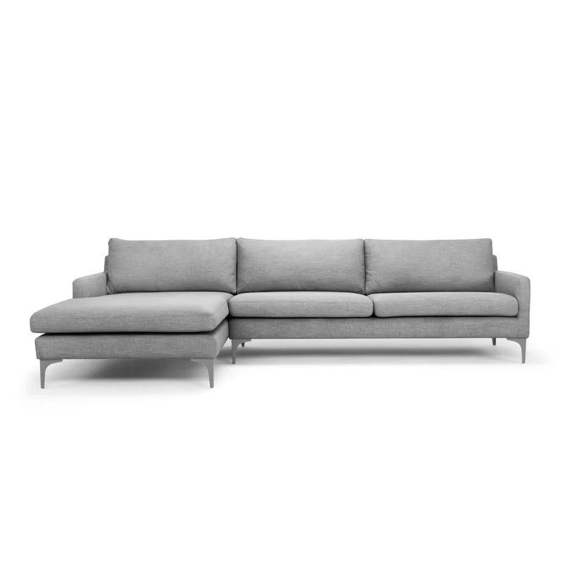 Jasper 119'' 100% Polyester Stationary Sofa & Chaise Sectional | Wayfair North America
