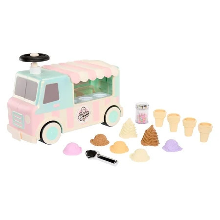Little Tikes Sweet Spaces Ice Cream Scoot ‘n Serve Ride-On with Accessories | Walmart (US)