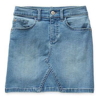 Thereabouts Little & Big Girls Adjustable Waist Midi Denim Skirt | JCPenney