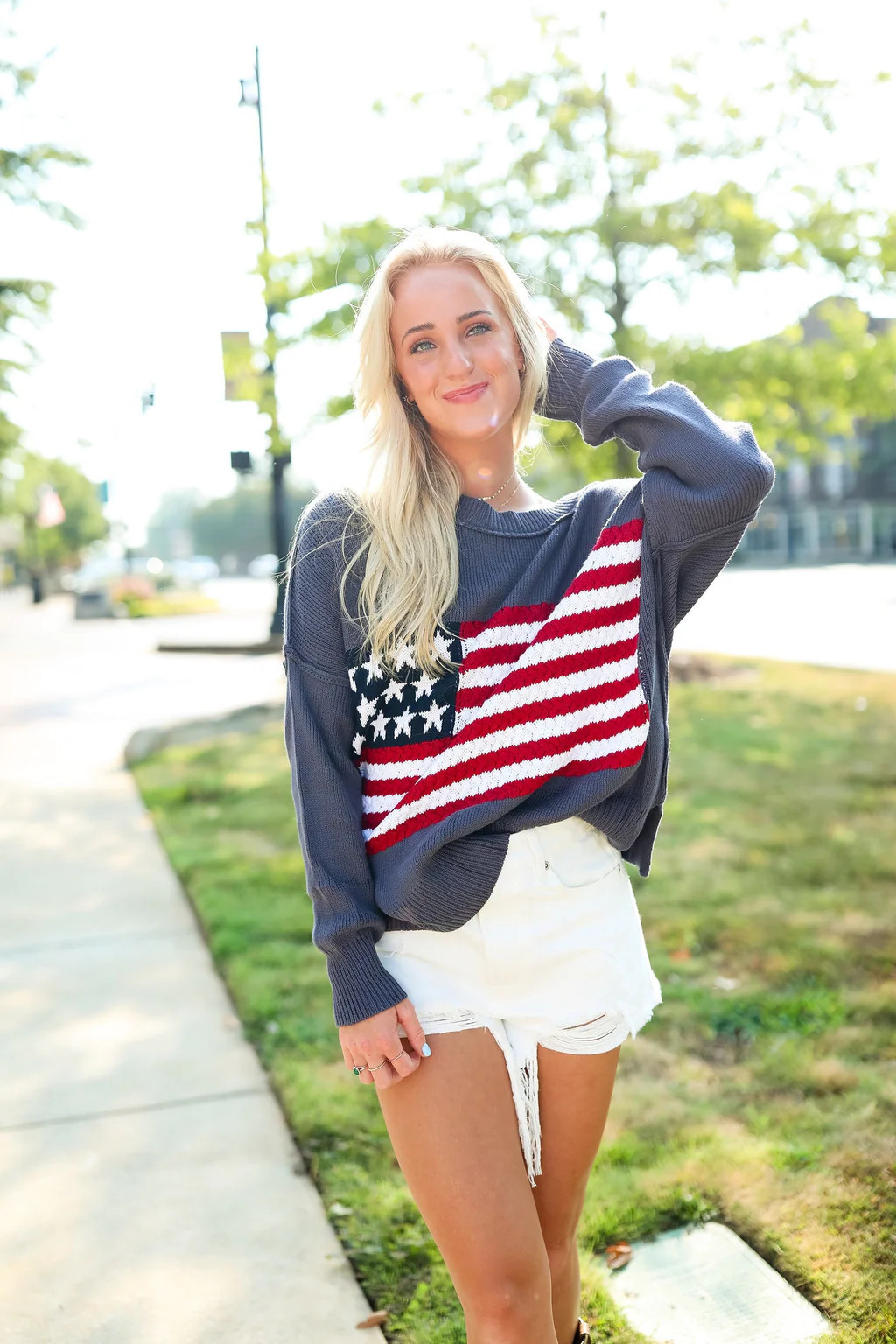 American Honey Sweater - Navy | cocolillys