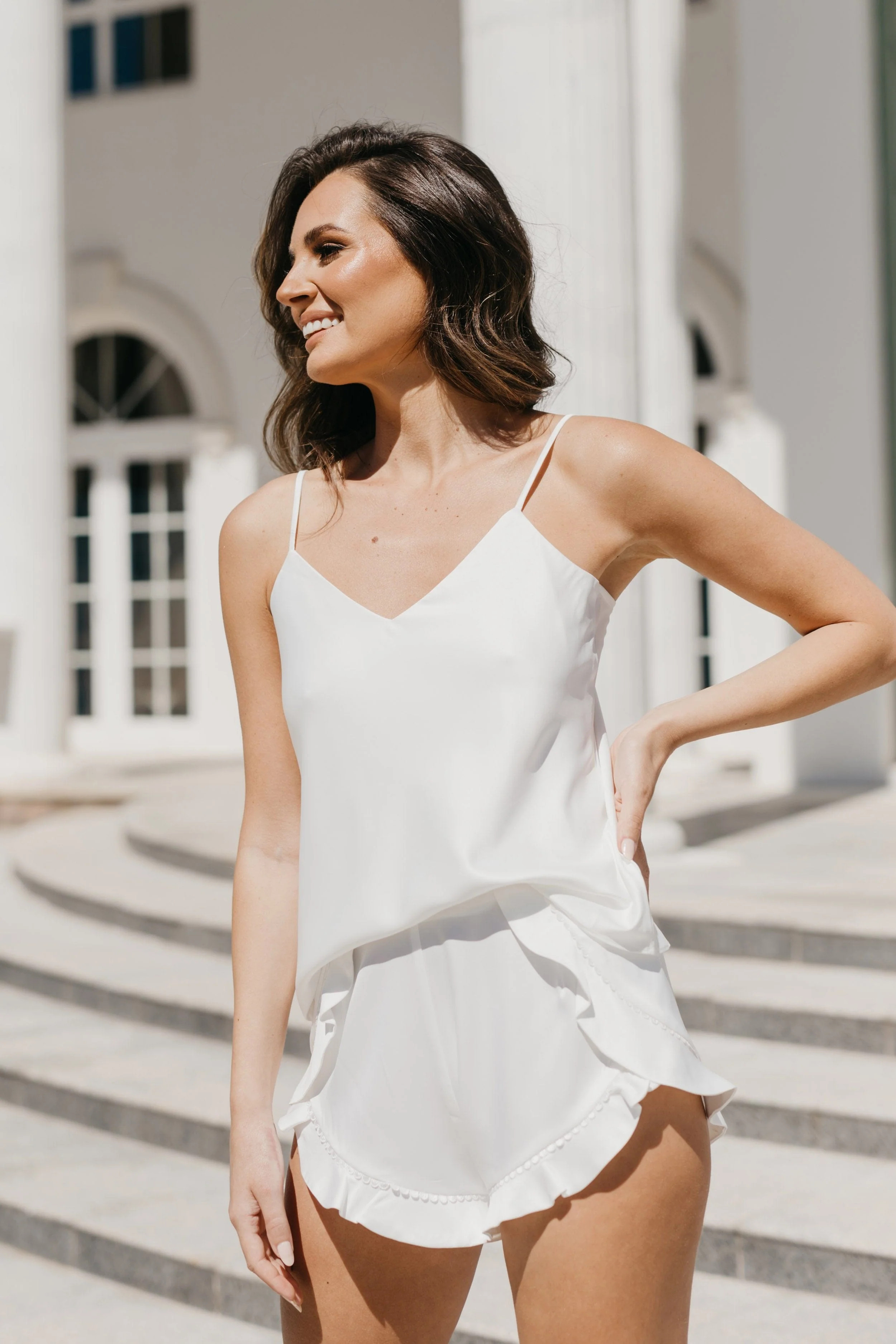 Pia Cami and Ruffle Short Set | Le Rose Stories US