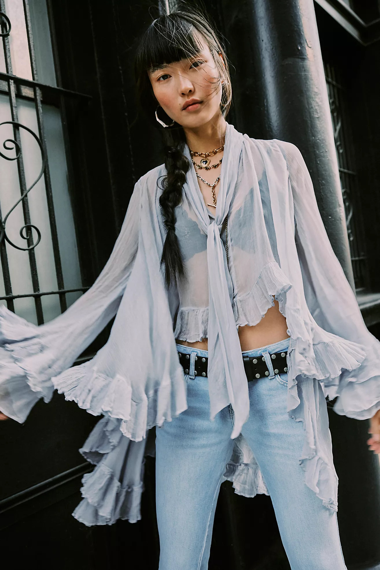 Full Sleeve Frill Top | Free People (Global - UK&FR Excluded)