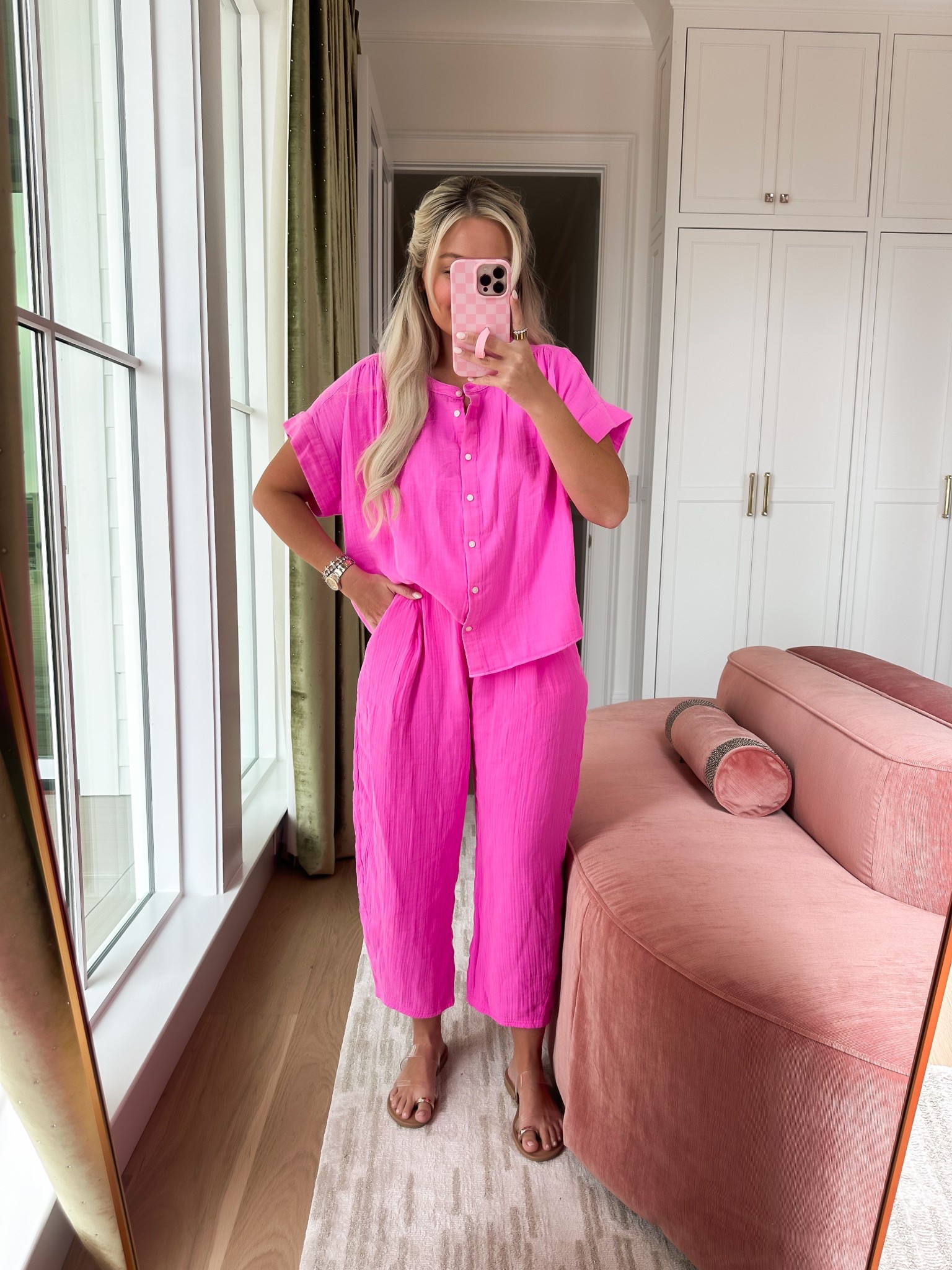 Wearing size small top and small petite pants! 

Gap / old navy haul 🩷

#LTKSaleAlert #LTKFindsUnder50 #LTKPetite