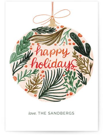 Christmas Ornament Holiday Petite Cards | Minted