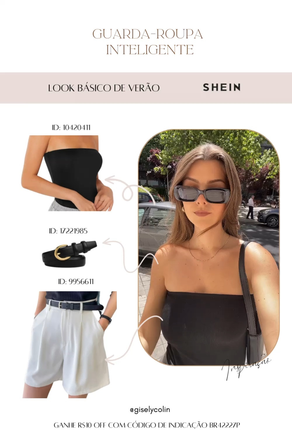 Look básico de verão na Shein para complementar o seu guarda-roupa inteligente #sheinfinds