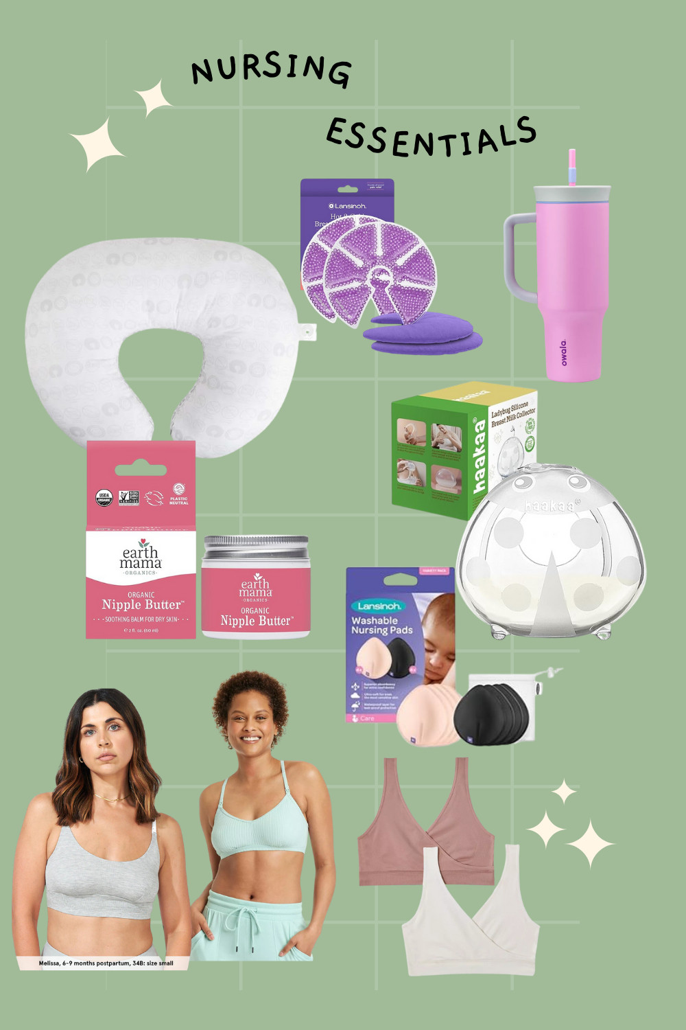 As an exclusively breastfeeding mom, these are my must-haves for nursing my baby.

I wear L in the Bodily nursing bra and XL in the Target nursing bras. I was a 36D prior to nursing. 

I apply the nipple butter every night before bed and I've never had an issue with chapping or discomfort.  

 #LTKBaby #LTKBump #LTKFamily