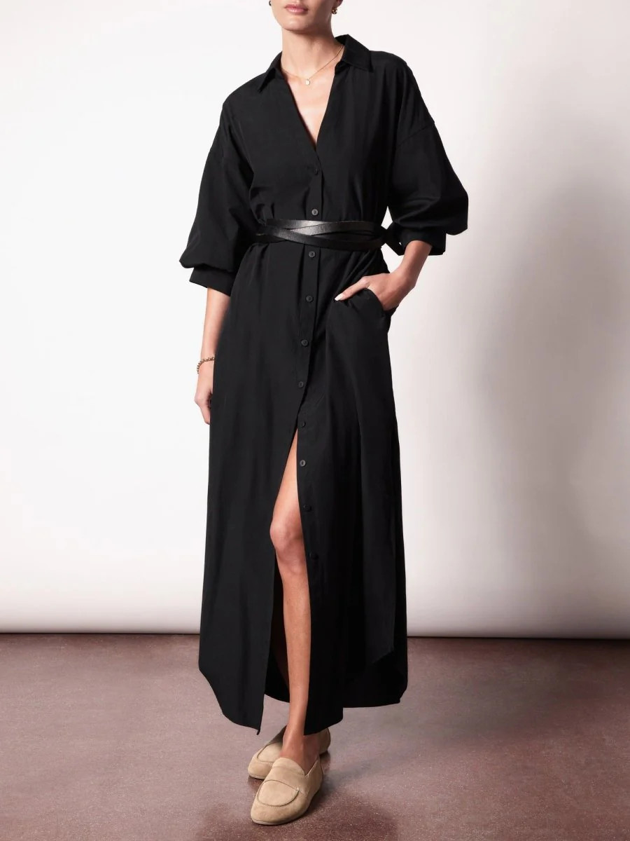 Women's Kate Maxi Dress in Black Onyx | Brochu Walker | Brochu Walker