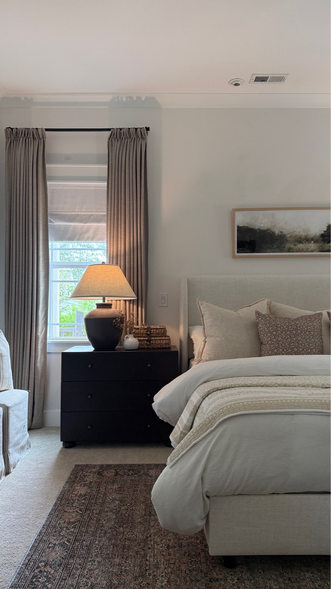 Classic bedroom inspiration featuring our new moody nightstand 🖤 The coziest space for the cooler seasons upon us

#LTKHome