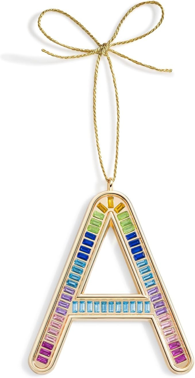 2025 Christmas Ornaments, Letter A Ornaments for Christmas Tree, Hanging Ornament for Mother Best... | Amazon (US)