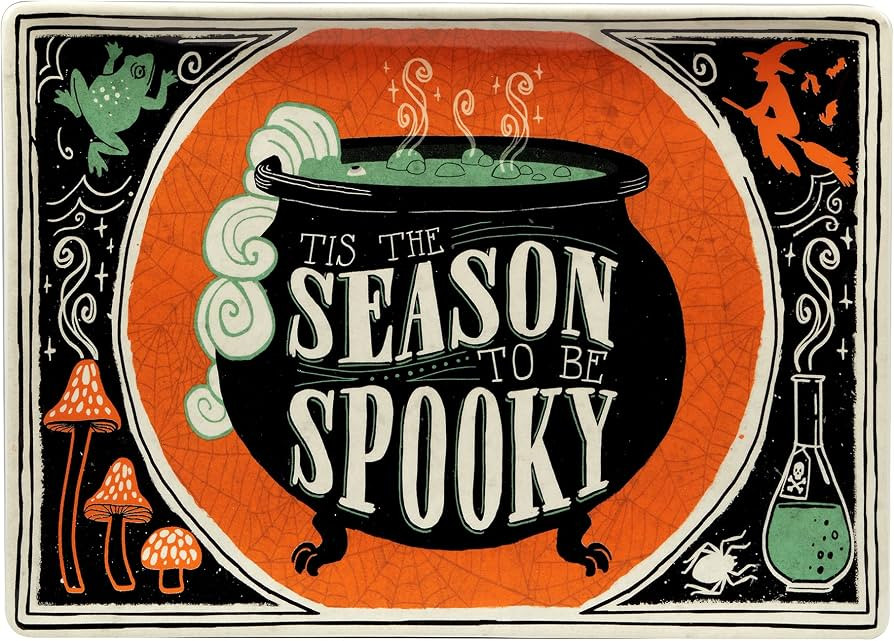 Certified International Scaredy Cat Rectangular Platter, 14in x 10in, Multicolor | Amazon (US)