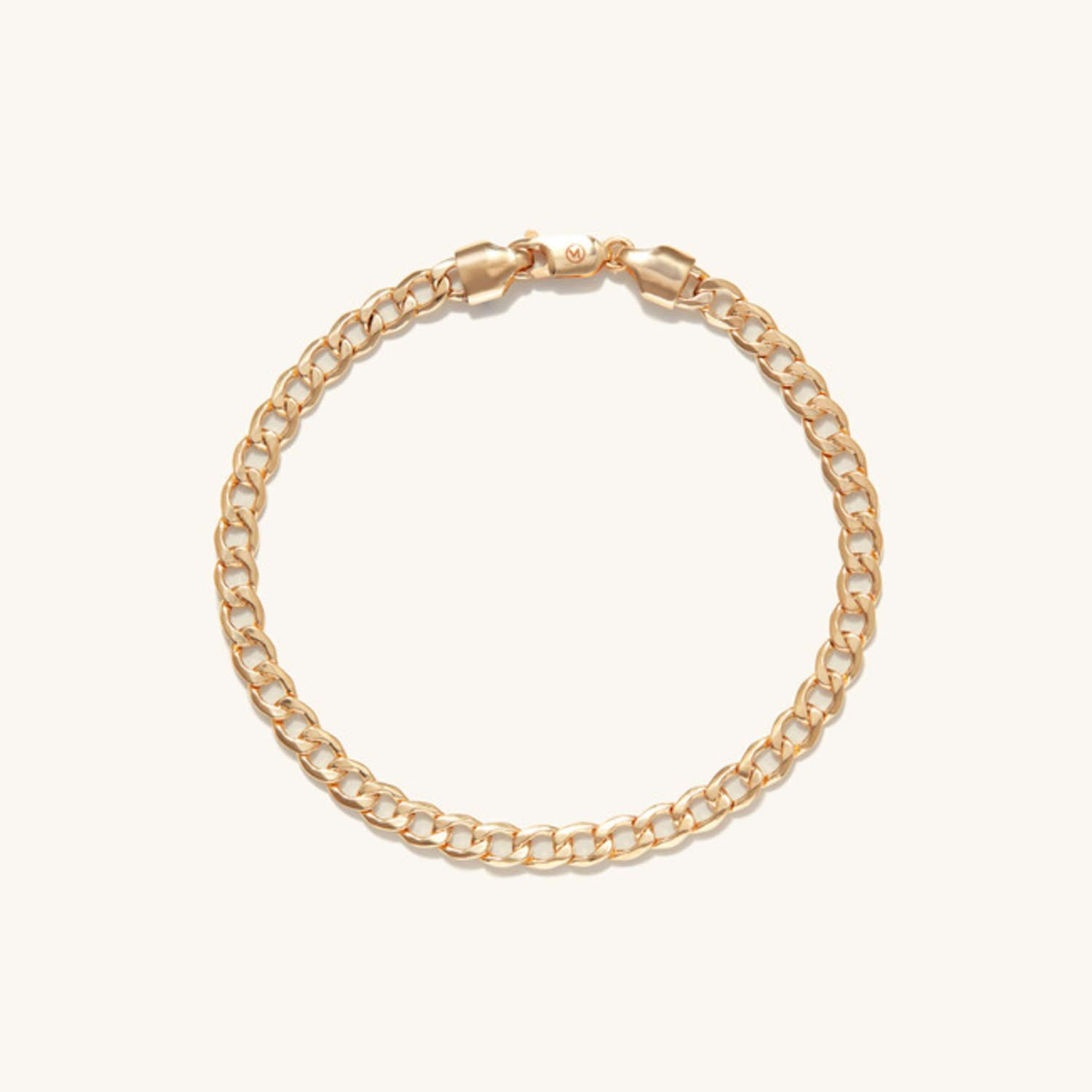 Flat Curb Chain Bracelet | Mejuri Fine Crew
