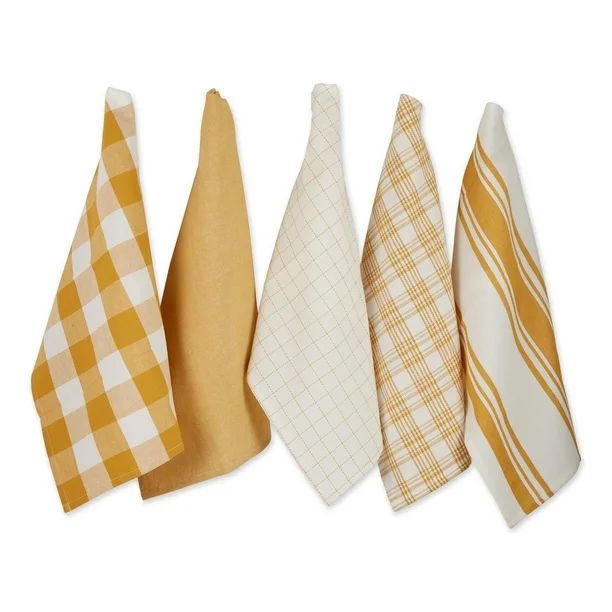 DII Asst Honey Gold Everyday Dishtowel (Set of 5) | Walmart (US)