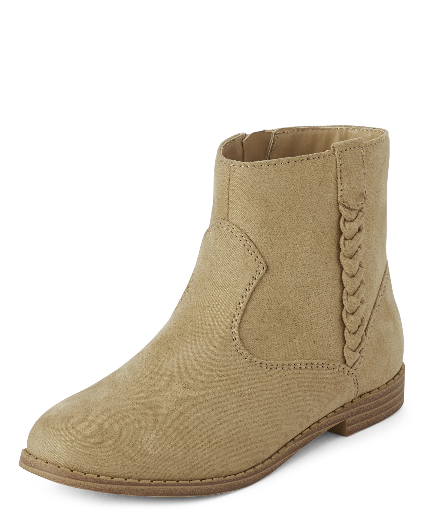 Girls Braid Slouch Booties - sand | The Children's Place