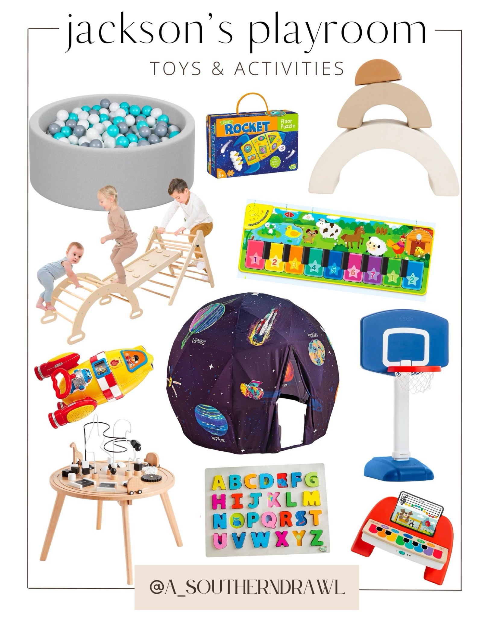 Round-up of toddler toys & activities from Jackson’s playroom 🚀

Toddler playroom - toddler learning - toddler sports - toddler games 

#LTKkids #LTKbaby #LTKhome