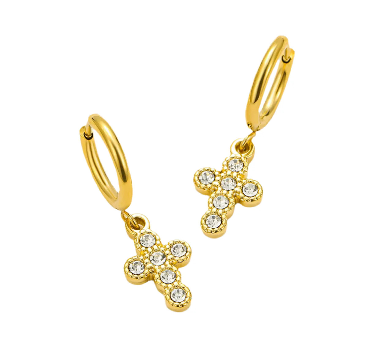 Bubble Cross Huggies | Pierced by Ash Design