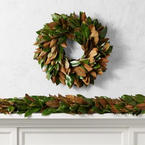 Magnolia Live Wreath & Garland | Williams-Sonoma
