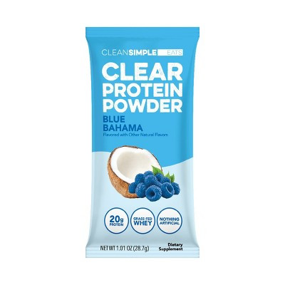Clean Simple Eats Clear Protein Powder Blue Bahama - 1.01oz/1 Stick | Target