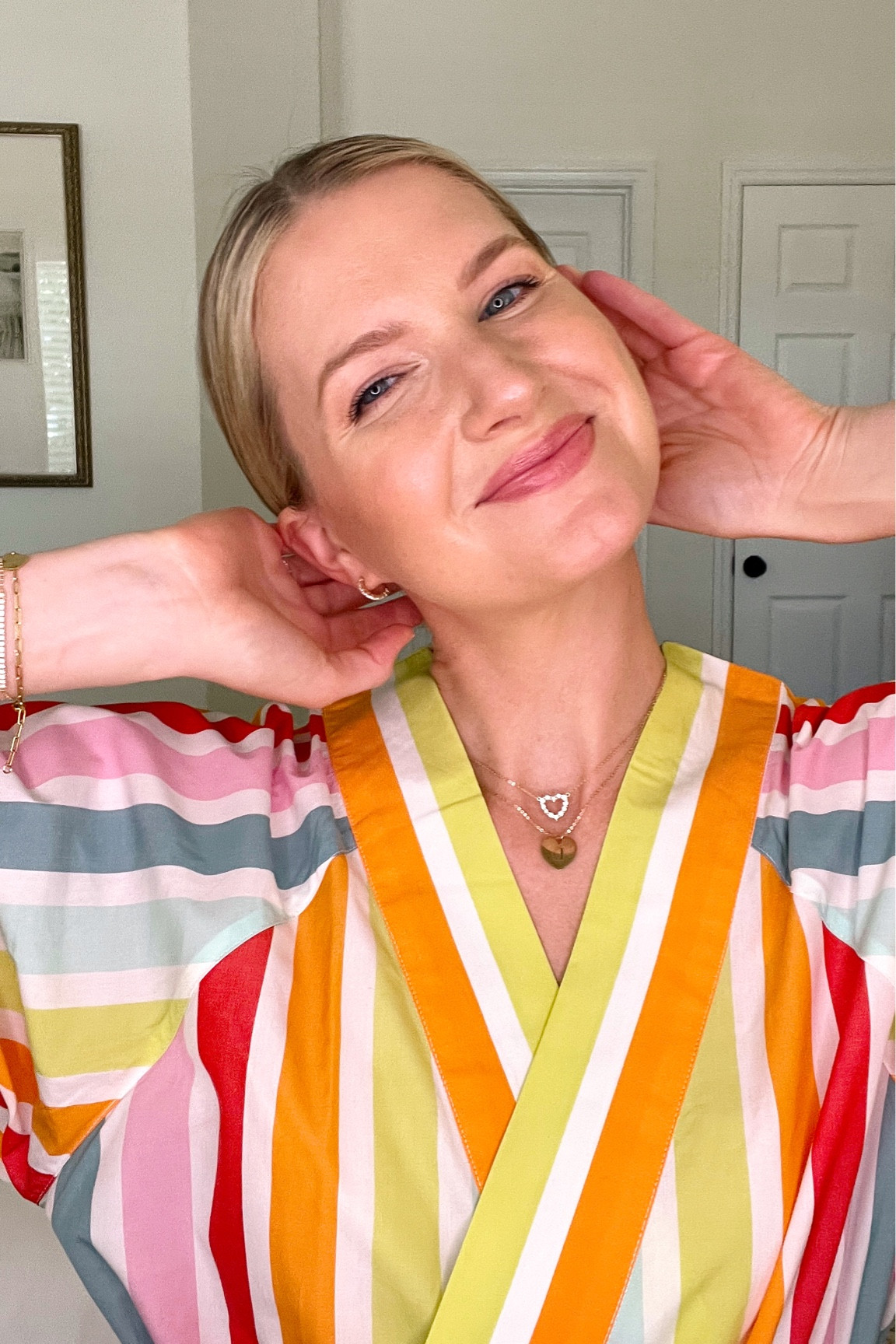 Today’s full make up look including the cutest rainbow robe

#LTKunder50 #LTKbeauty #LTKunder100