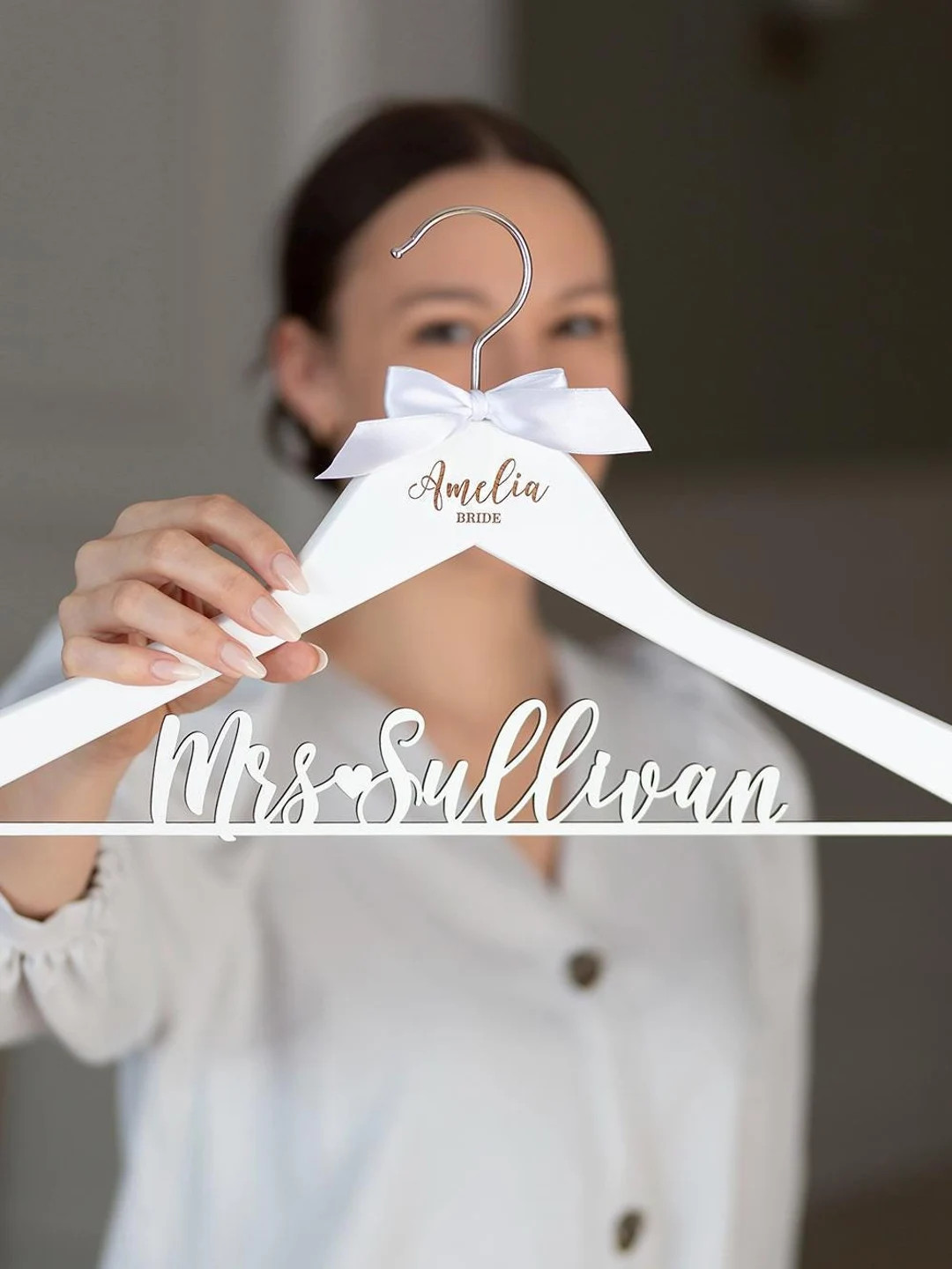 Personalized Wedding Hanger, Bridal Hanger, Wedding Dress Hanger, Custom Bride Hanger, Bridal Sho... | Etsy (US)