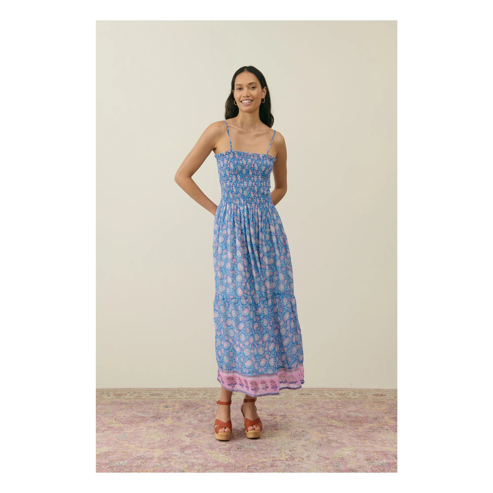 Marciane organic cotton dress - Women's collection | Blue | Smallable