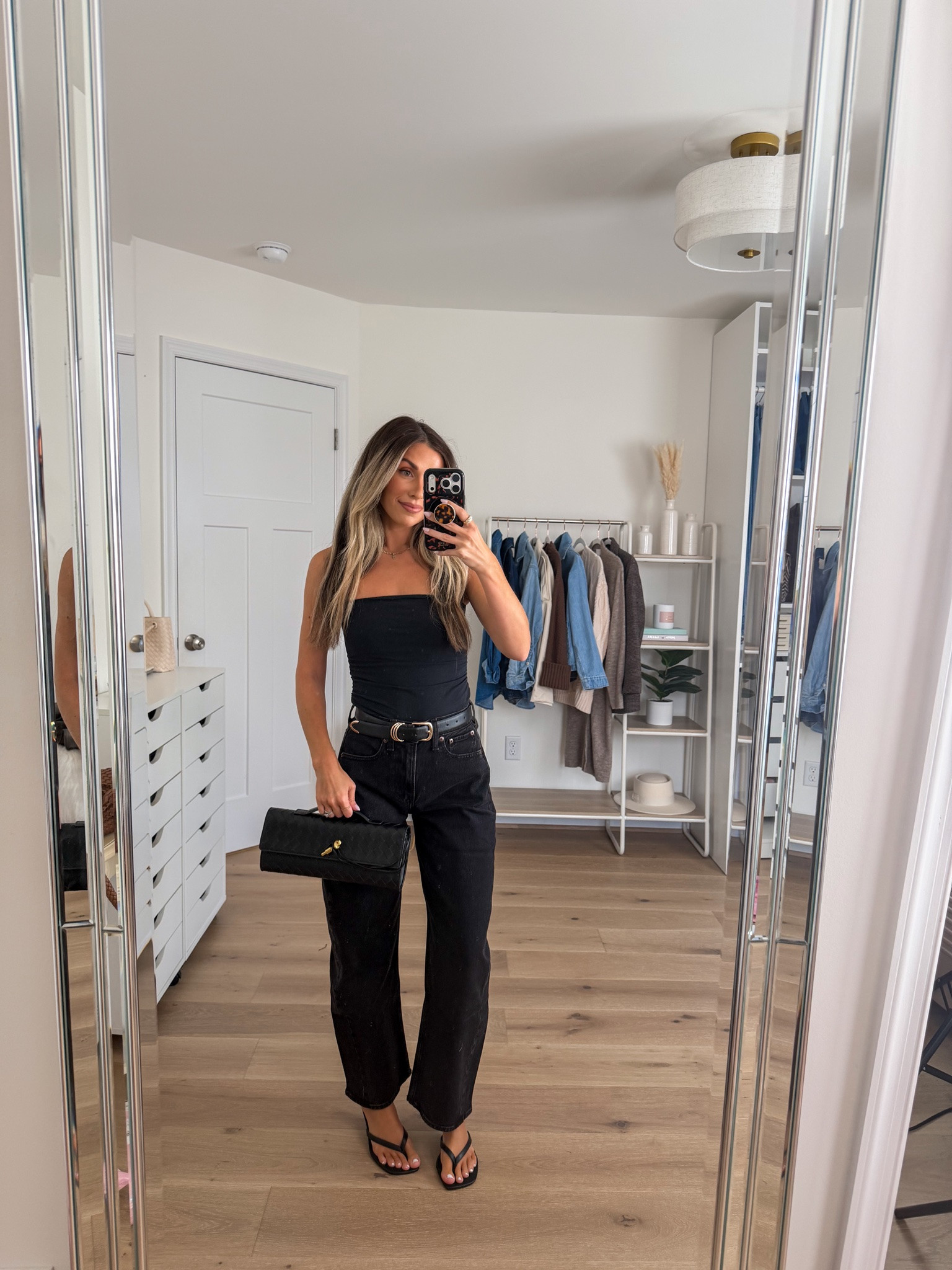 Casual chic date night outfit idea for fall — size xs in my top & moto jacket. Size 24 short in curve love for the barrel jeans. I have these in white too and LOVE THEM

#LTKootd #LTKBeauty #LTKgrwm