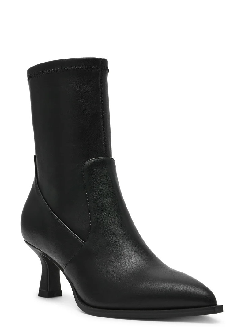 DV Dolce Vita Women's Lalana Kitten Heel Sock Boot | Walmart (US)