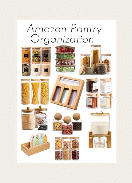 Amazon Pantry Organization 

Favorite containers and more for food storage and pantry organization 

#amazon #organization 

#LTKhome #LTKstyletip #LTKfindsunder50