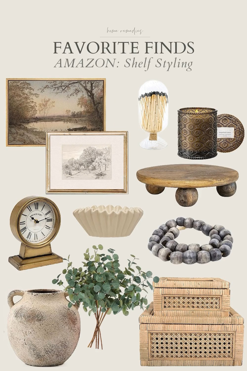 I've collected some of my favorite affordable pieces for shelf styling; I hope you like them too! Amazon, spring decor, spring refresh, home decor, modern organic, modern farmhouse, cottage, cozy decor, kitchen

#LTKWatchNow #LTKSeasonal #LTKHome