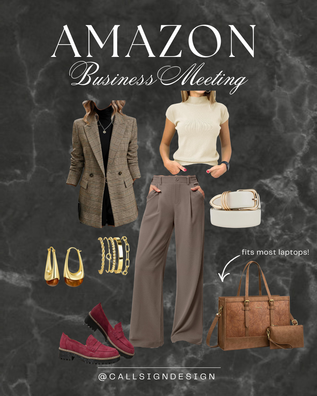 Look and feel confident in the office. Stretchy dress pants, plaid blazer, and bright loafers for a pop of color.  

 #LTKdayinmylife #LTKgrwm #LTKootd