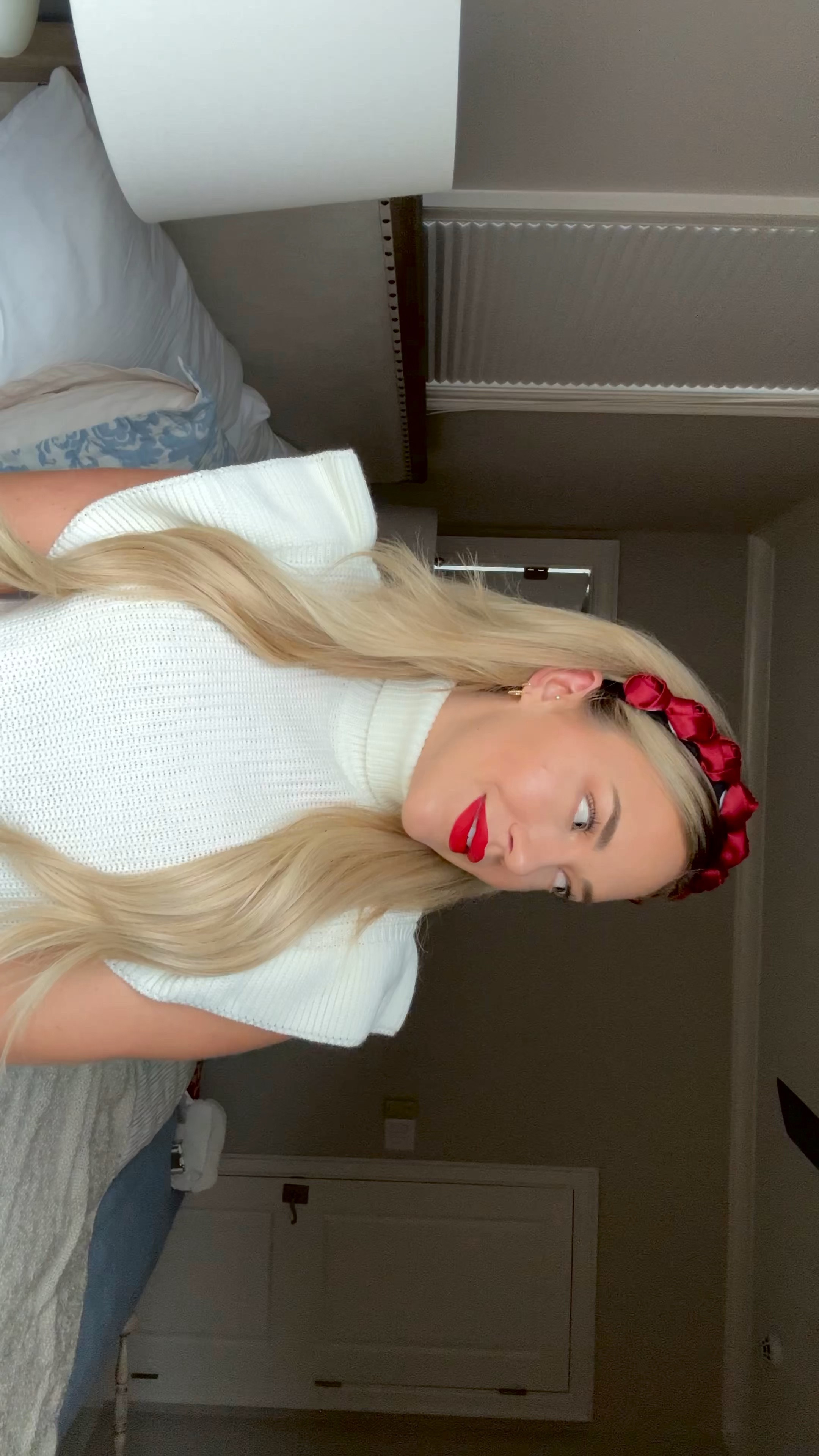 GRWM + updated (day time) makeup routine. ❤️💋

Products + shades I used for reference:
• The Ordinary moisturizer (any basic moisturizer works)
• Banana bright under eye cream - my fav for brightening + hydrating
• Pore professional primer - helps your makeup stay!
• Georgio Armani luminous silk foundation - shade 5.25
• Huda beauty concealer - shade coconut flakes 
• BK Beauty concealer brush - went viral for good reason. It’s amazing 
• Huda beauty baking powder - shade sugar cookie
• Lys beauty contour - shade Harmony (also use their contour brush but linked a similar I like for cheek and nose contour)
• Rare beauty liquid blush - shade Hope
• Live Tinted highlighter drops - moonlight (I double it with Addiction Tokyo glow stick)
• Urban decay eyeshadow potion (to help it stay)
• Two Faced eyeshadow - the natural nudes (I use seashell, nude and shimmer pearl shades or lid, truffle for top eyeliner, nude for under eye lash line)
• Tarte fake awake liner in lower lash line
• Better Than Sex mascara (I left mine at home so not using in the video)
• Gimme brow gel - shade 3
• Sephora brand liquid lip cream - shade 01 CLASSIC RED (you can use any basic red liner underneath) 

#LTKBeauty #LTKFindsUnder50 #LTKSaleAlert