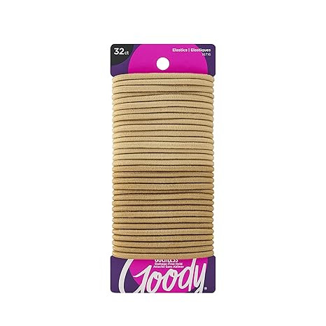 Goody Ouchless Elastic Hair Tie - 32 Count, Blonde - 4MM for Medium Hair - Slideproof Pain-Free H... | Amazon (US)