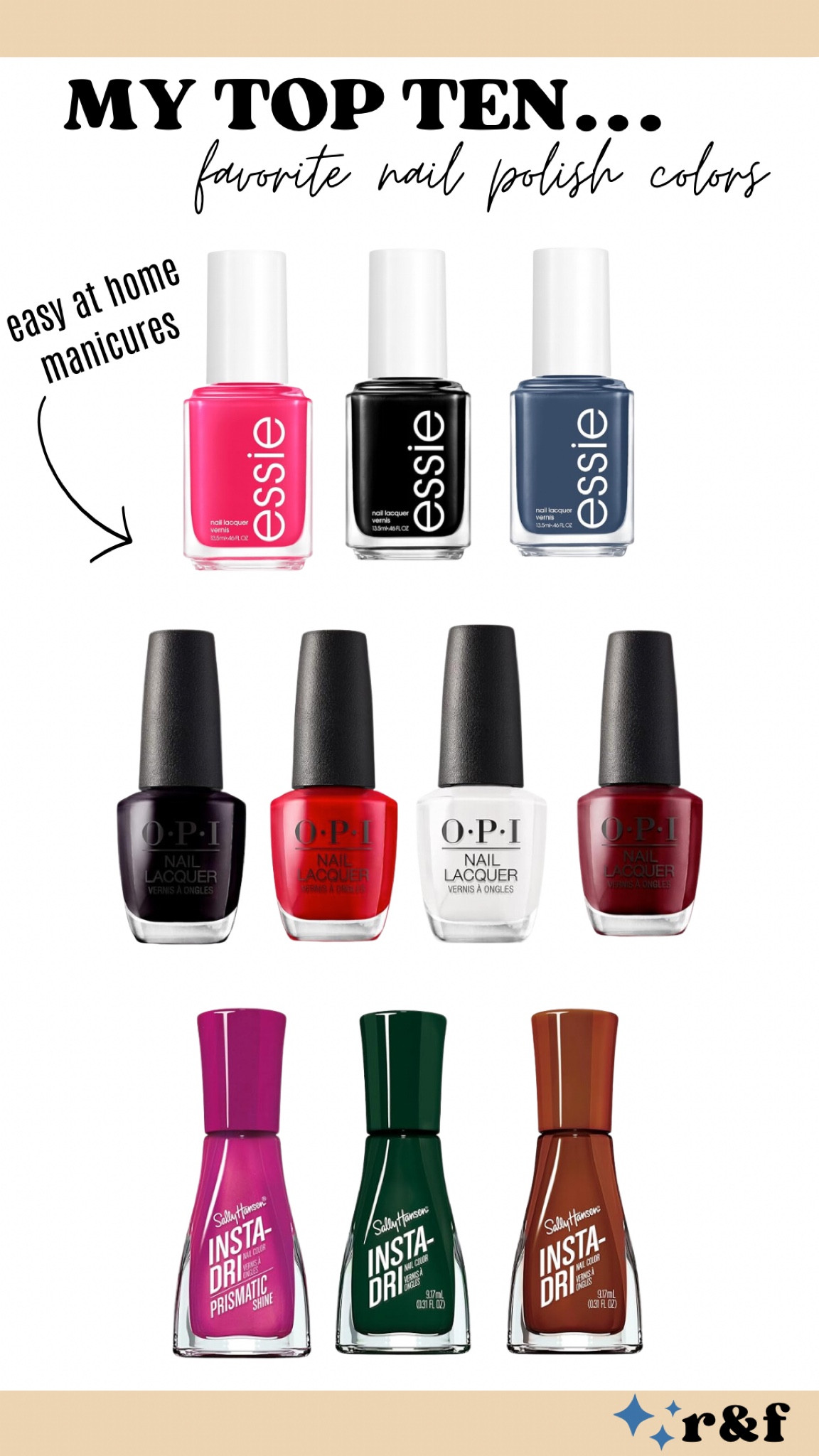 My top 10 favorite nail polishes! 

#LTKBeauty #LTKFindsUnder50 #LTKStyleTip