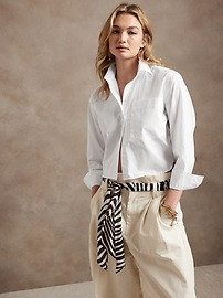 The Boxy Cropped Shirt | Banana Republic (US)
