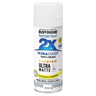 Rust-Oleum 2X Matte Spray Paint 331181T White | Target