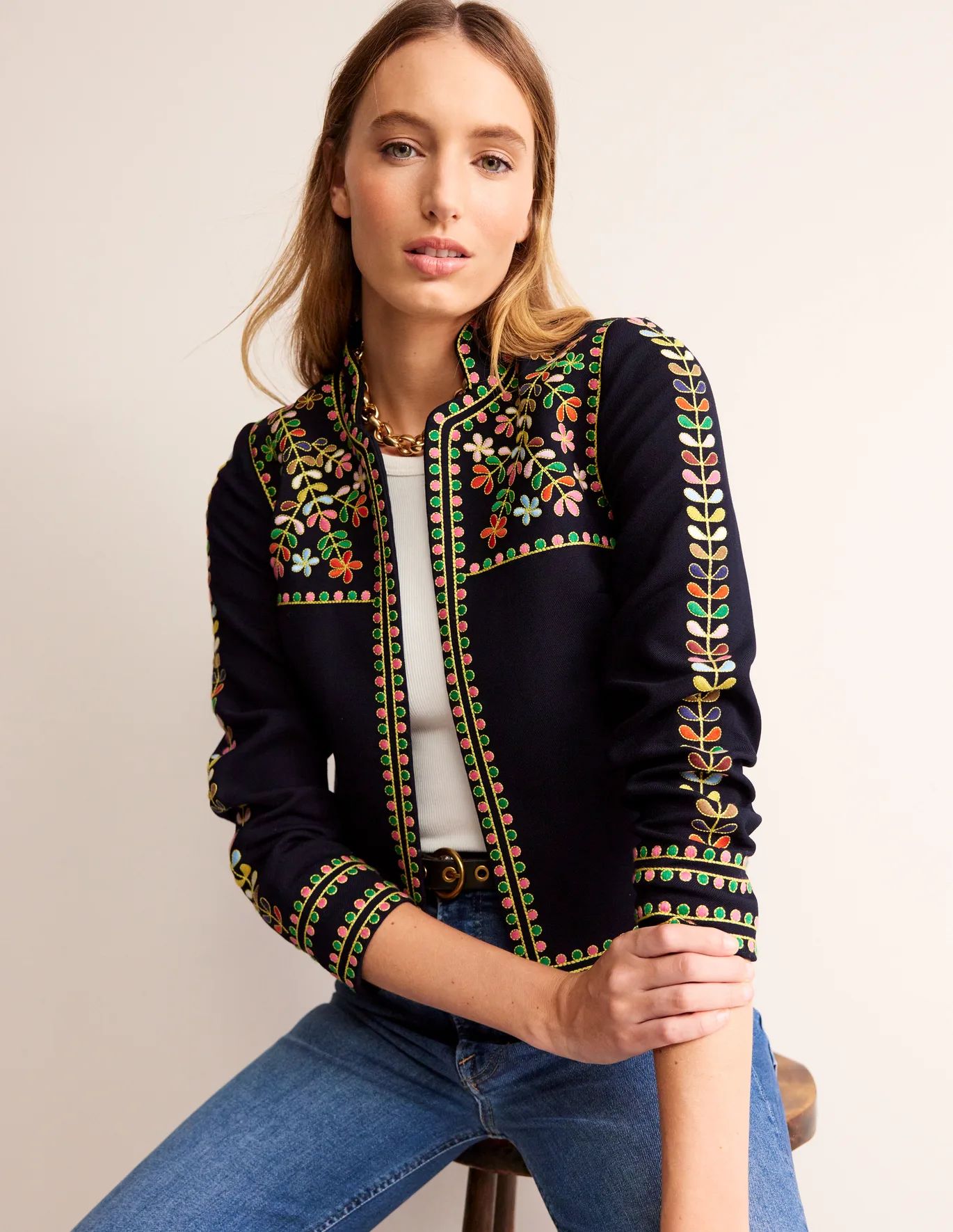 Embroidered Icon Jacket | Boden (US)