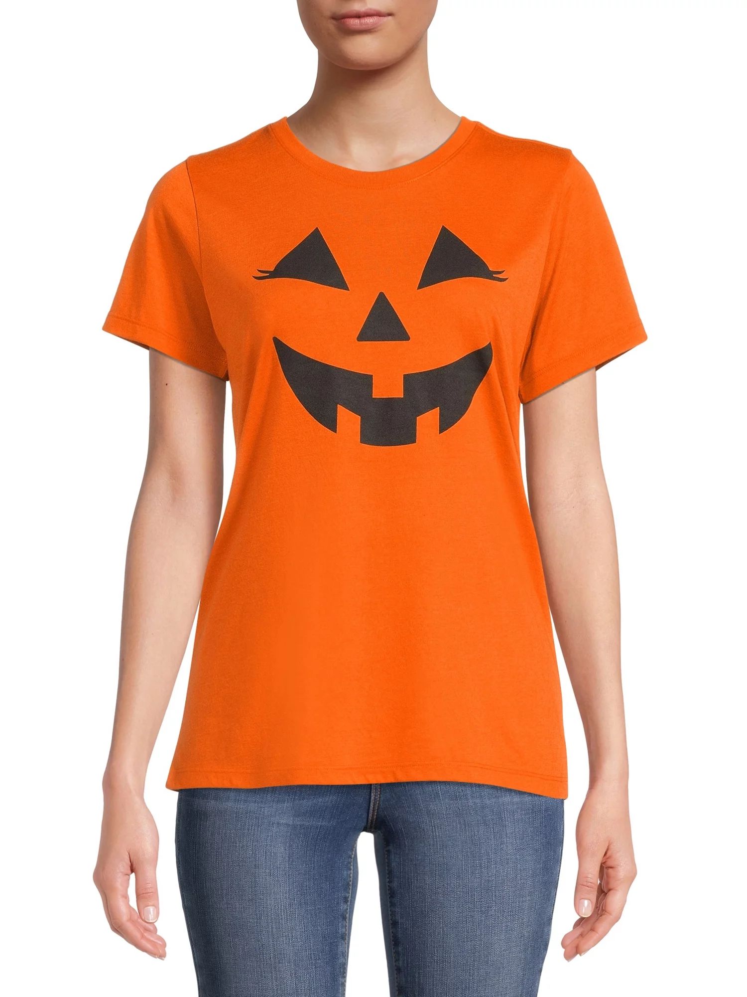 Women's Halloween Jack T-Shirt - Walmart.com | Walmart (US)