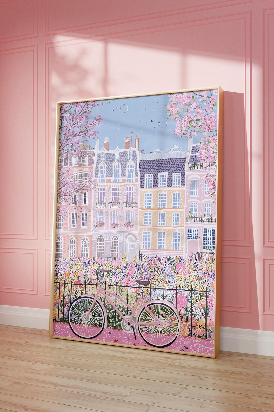 House Summer Wall Print | Bedroom Wall Art, Floral Wall Art, Travel Wall Art, Preppy Summer Decor... | Etsy (US)