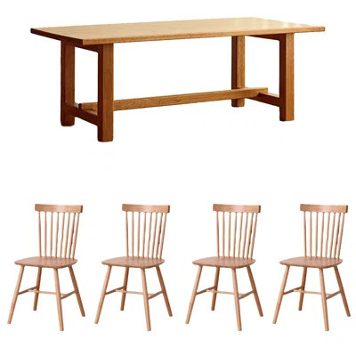 Solid wood thickened dining table home cherry wood | Wayfair North America