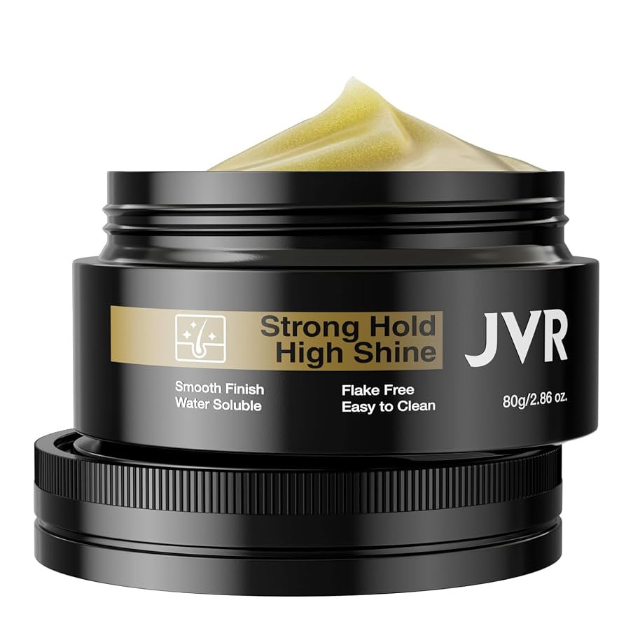 JVR Hair Styling Pomade for Men, Strong Hold & High Shine Hair Gel, Water Based Formula, Easy To ... | Amazon (UK)