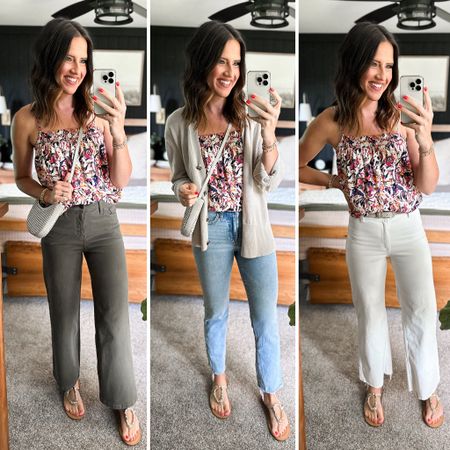 Summer Capsule Wardrobe - Colorful Tank 

Tank - small 
Green pants - size 26 
Linen cardigan - small tall
Light wash jeans - 26 tall 
Ivory pants - size up, I’m in a 4


#LTKFindsUnder100 #LTKStyleTip #LTKFindsUnder50