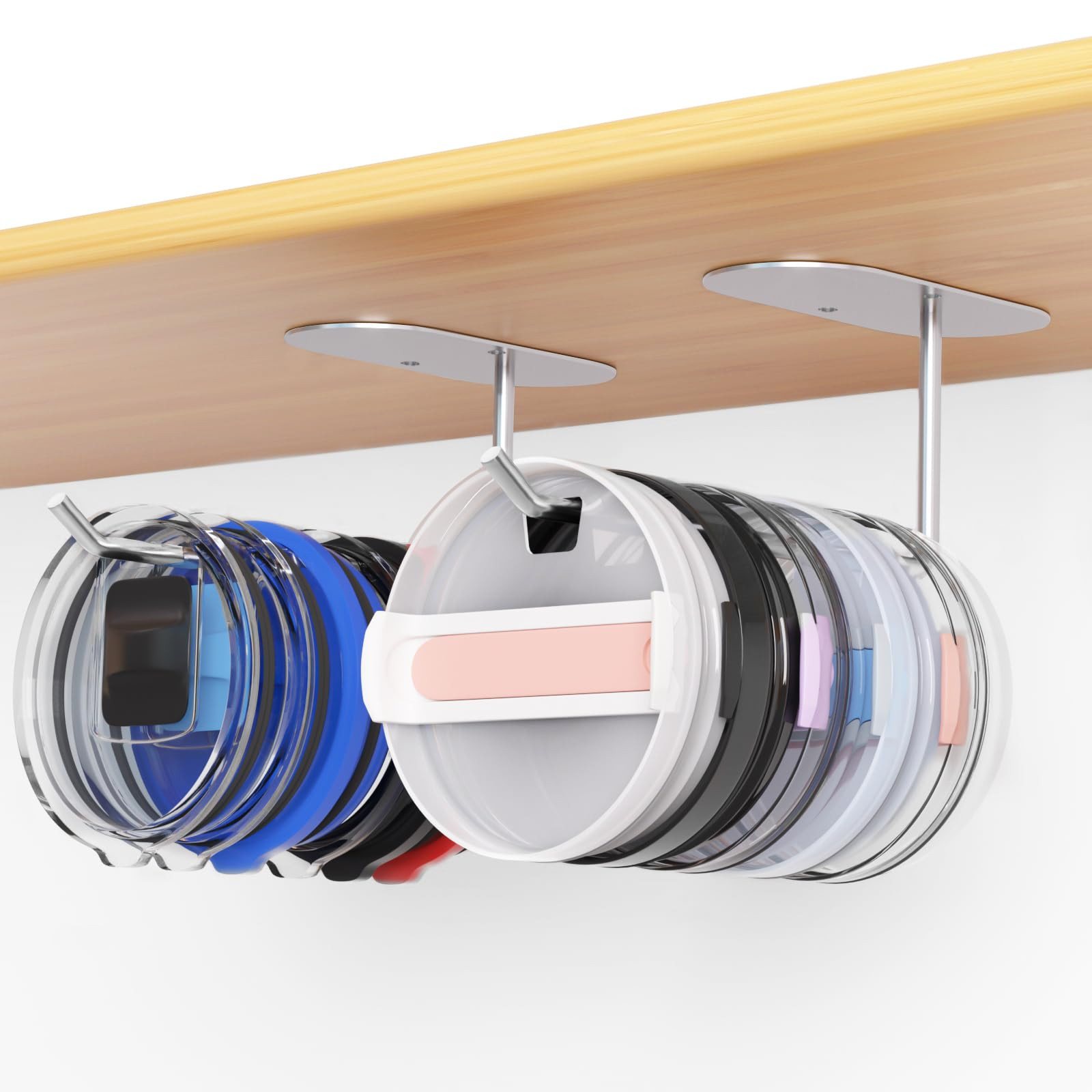 2 Pack Tumbler Lid Organizer, Space Saving Cup Lid Organizer for Yeti Tumbler/Stanley Tumbler/Sim... | Amazon (US)