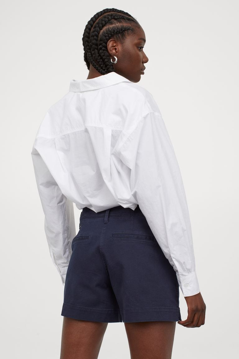 Cotton Twill Shorts | H&M (US, CA, MX)